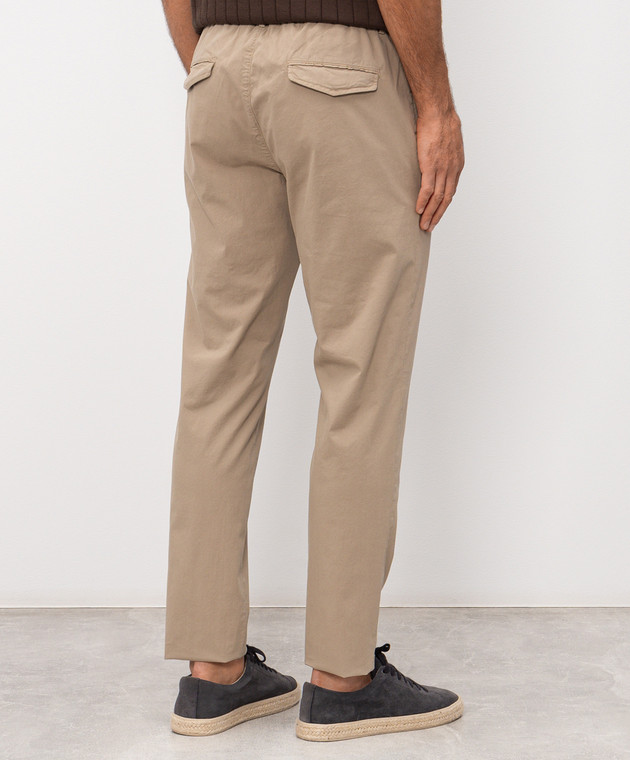 Peserico Бежевые брюки с нашивкой логотипа R54774T23D00800 изображение 4