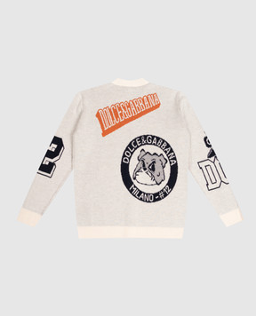 Dolce&Gabbana Детский бежевый кардиган из шерсти L4KWE3JDVMF812