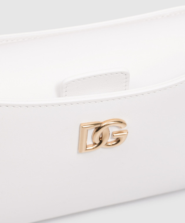 Dolce&Gabbana Белая кожаная сумка BI3466A3P00 изображение 4