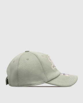 Dolce&Gabbana Дитяча зелена кепка з вишивкою монограми LB5H71G7PRP