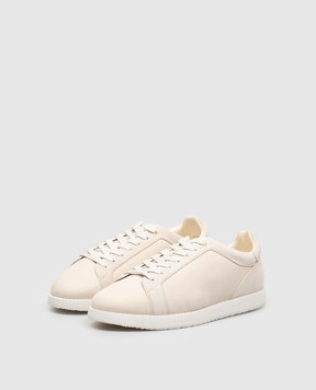 Brunello Cucinelli Бежевые кеды из нубука MZUKREM356