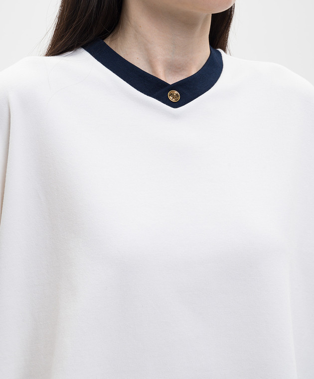 Versace Белый лонгслив с эмблемой 10245091A17894 изображение 5