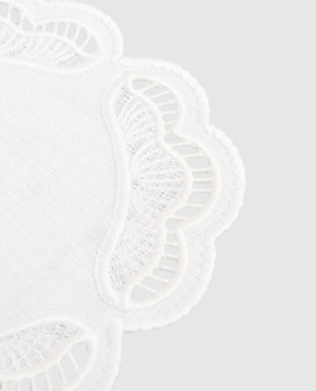 Truffle Bee Белая подставка для чашек Oyster из льна LC01C1S6