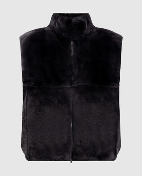 Peserico Сірий комбінований жилет S89298F03B9T470