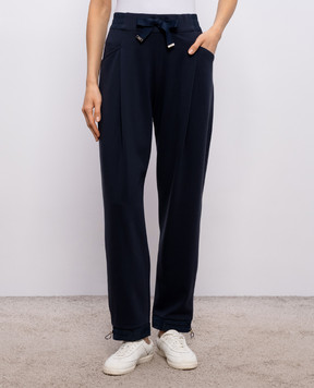 Herno Голубые джоггеры с нашивкой логотипа PT000185D50069