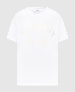 Givenchy Белая футболка с логотипом BM71NK3YRS