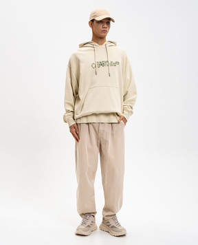 Off-White Бежеве худі Cloudy Arrow 44MBB085F5F00L
