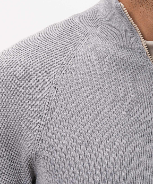 Brunello Cucinelli Сірий джемпер M29400104 зображення 5