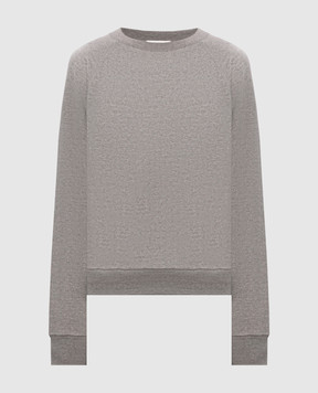 The Row Серый меланжевый свитшот Eulalia с кашемиром 10674K628