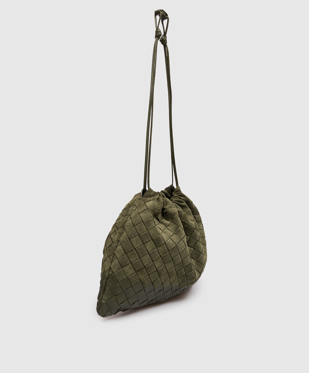 Bottega Veneta Зелена замшева сумка-кісет 796728V6TW0 зображення 3
