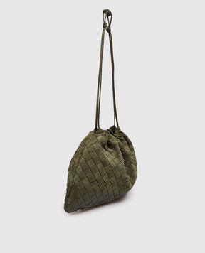 Bottega Veneta Зеленая замшевая сумка-кисет 796728V6TW0