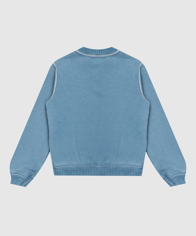 Dolce&Gabbana Детский голубой свитшот с принтом L4JWNAG7PTL26 изображение 2