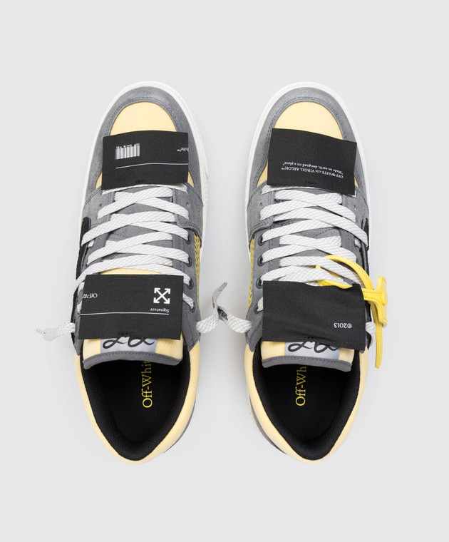 Off-White Сірі комбіновані кросівки 3.0 Off Court OMIA29KS26LEA002 зображення 4