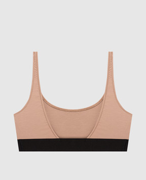 Tom Ford Бежевый топ с логотипом BRJ016JEX011