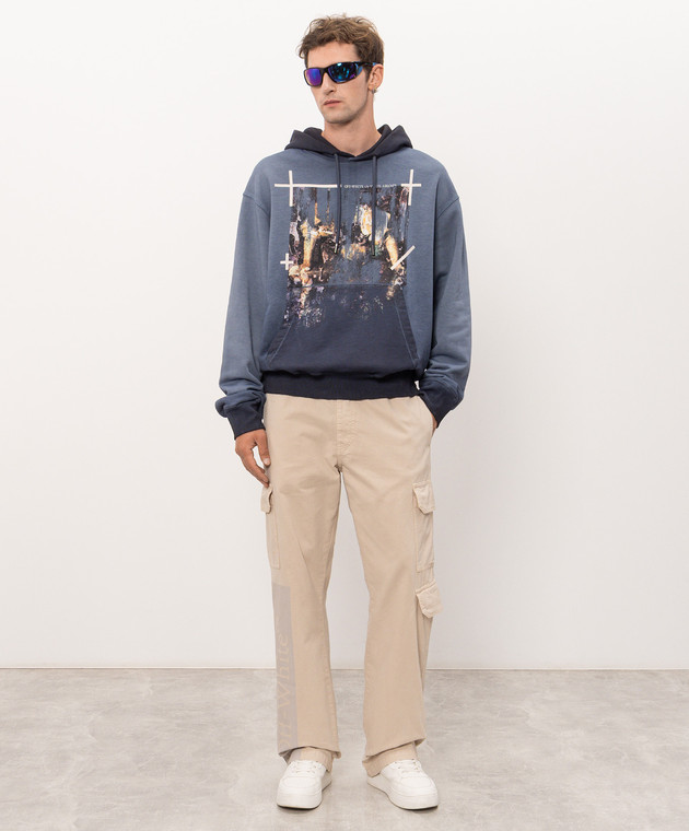 Off-White Синие худи Narciso 44MBB12NF26F00A изображение 2