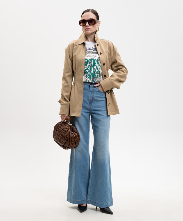 Max Mara Белая футболка SPADINO MXMSPADINO изображение 2