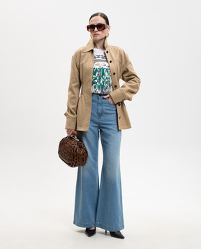 Max Mara Белая футболка SPADINO MXMSPADINO