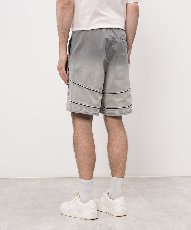 Off-White Серые шорты с вышивкой 44MCL004S26F001 изображение 4