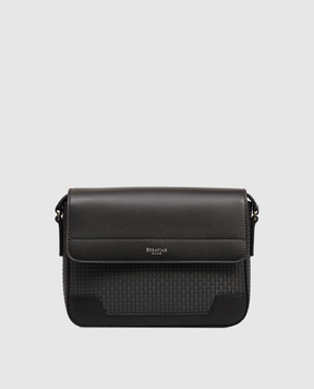 Serapian Сіра шкіряна сумка-месенджер з логотипом SRSTSMML735024ACC3