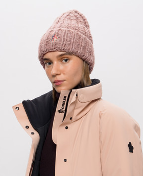 Moncler Grenoble Рожева шапка з вовною L20983B00010M1214