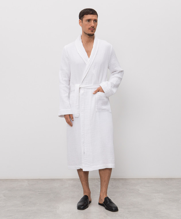 L'Appartement Белый халат Plush PLUSHAIRPLYBATHROBE изображение 3