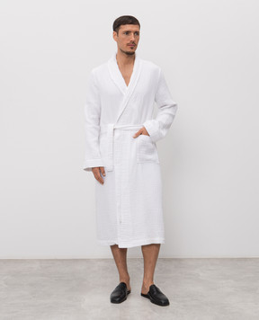 L'Appartement Білий халат Plush PLUSHAIRPLYBATHROBE