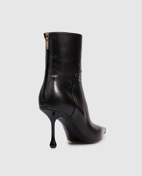 Jimmy Choo Черные кожаные ботильоны Cycas CYCASAB80NAP