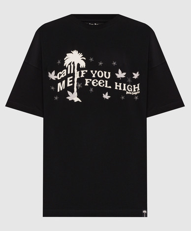Черная футболка Feel High