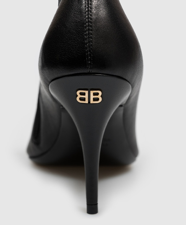 Balenciaga Чорні шкіряні ботильйони Avenue 853387WB1S1 зображення 5