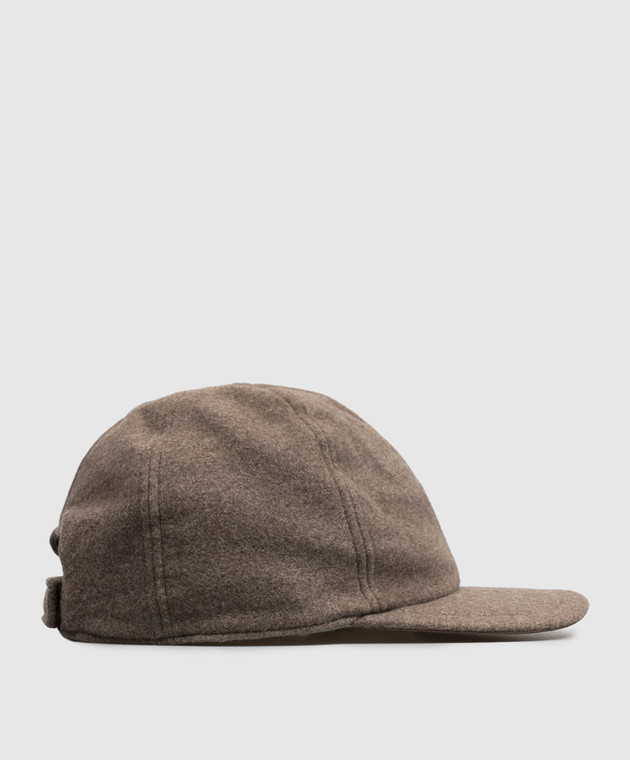 Doriani Cashmere Коричнева кепка з вовни 191T125T125 зображення 3