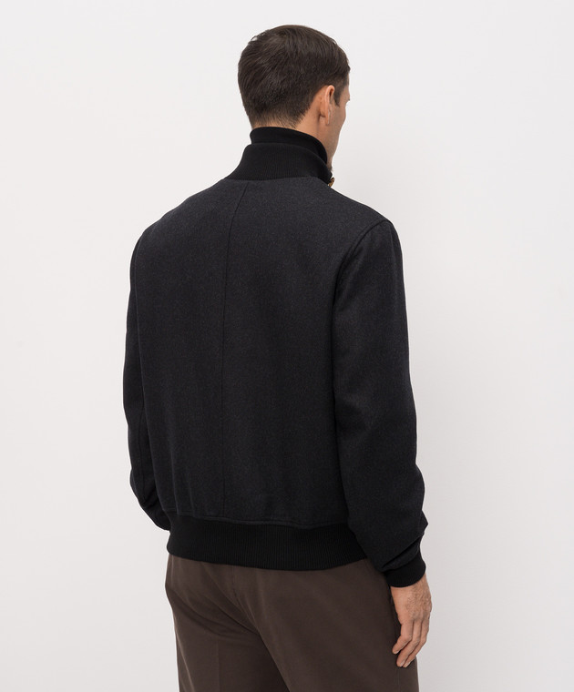 Brunello Cucinelli Чорна куртка з вовни MY4966559 зображення 4