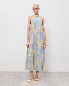 Max & Co Блакитна сукня з плісуванням MCOGALLO