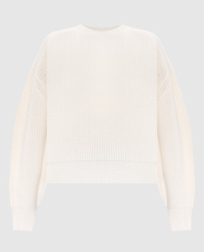 Loulou de Saison Білий светр NAURU з кашеміру NAURULDS