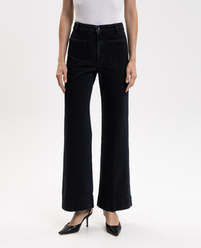 Victoria Beckham Сині джинси кльош Alina 1426DJE007252S
