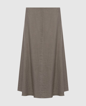 Peserico Коричнева спідниця з льоном A0504605435