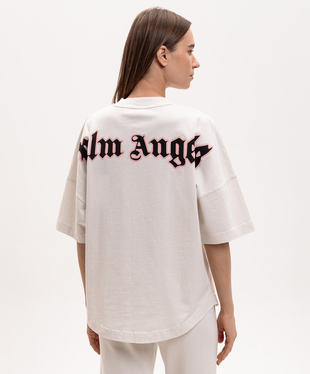 Palm Angels Белая футболка с логотипом PWAA07CS26JER006 изображение 4