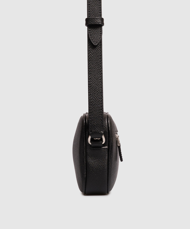 Valentino Чорна шкіряна сумка VLogo 9Y2P0AW7UAG зображення 5