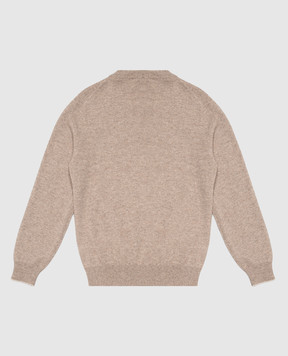 Brunello Cucinelli Детский серый джемпр из кашемира B22M10010B