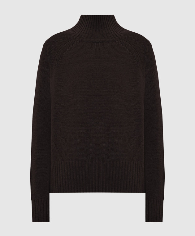 Allude Коричневий светр з вовни та кашеміру 26517104