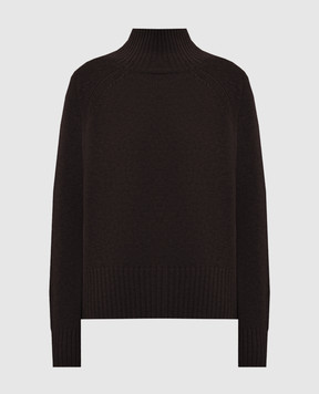 Allude Коричневий светр з вовни та кашеміру 26517104