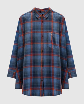 Juun.j Синяя рубашка в клеточку JW6264W05P