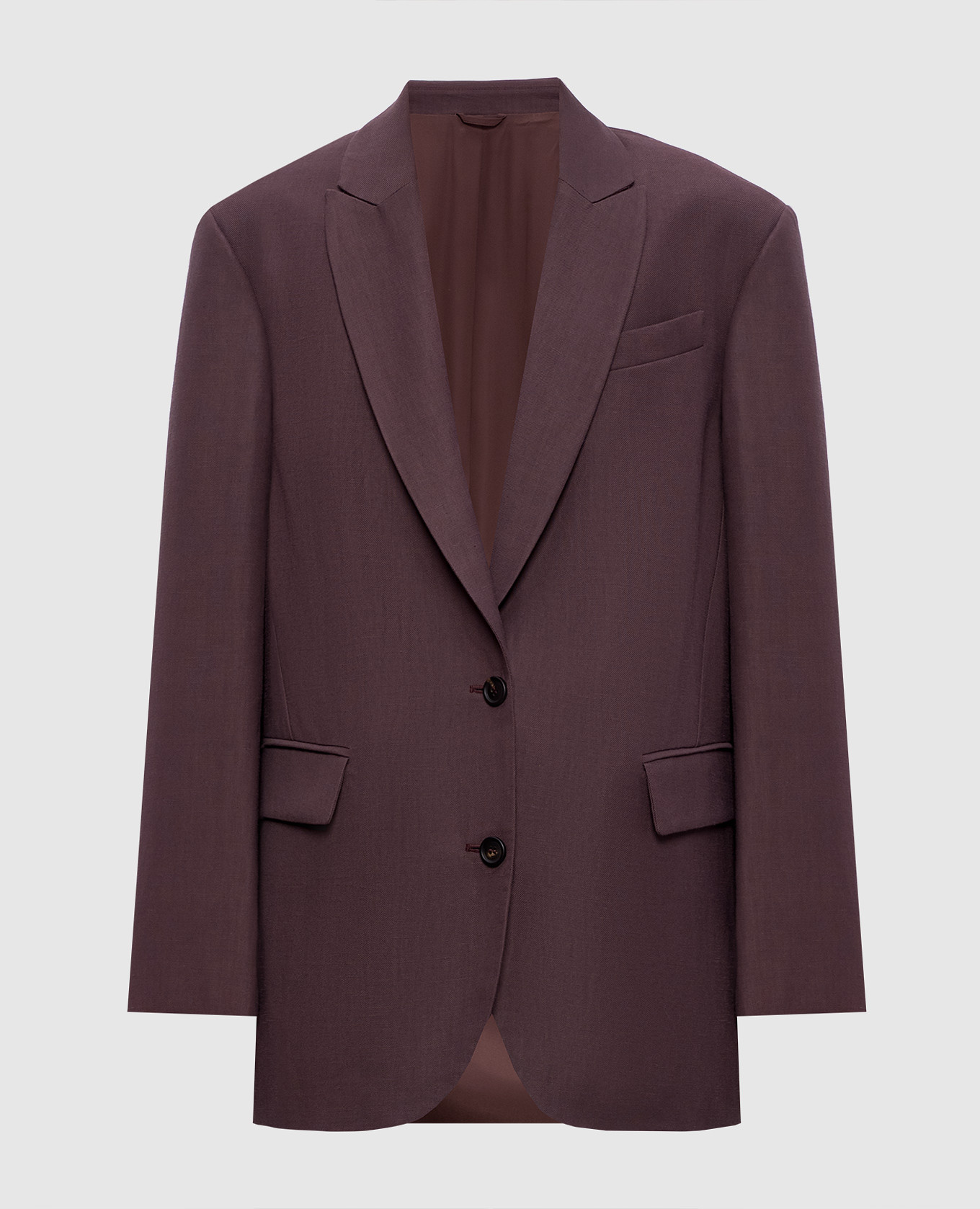Фиолетовый жакет с льном