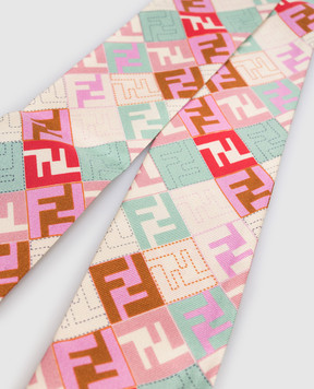 Fendi Бежева стрічка твіллі Wrappy FXT011AUMD