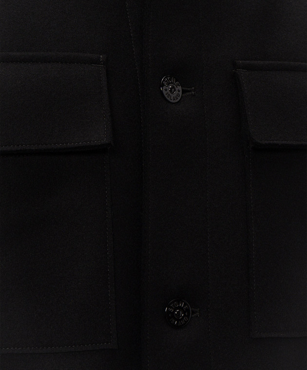 Stone Island Чорна куртка з вовною L2S15Q100033S0F51 зображення 5