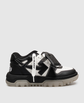 Off-White Чорні шкіряні кросівки OOO Chunky OF05743001