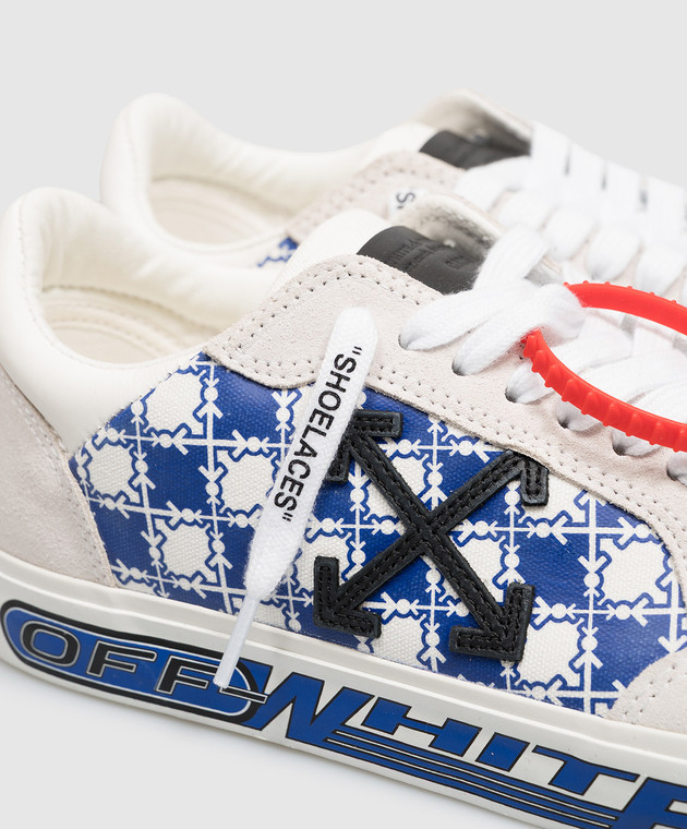 Off-White Комбинированные кроссовки M-Vulc Low цвета айвори OF06006101 изображение 5