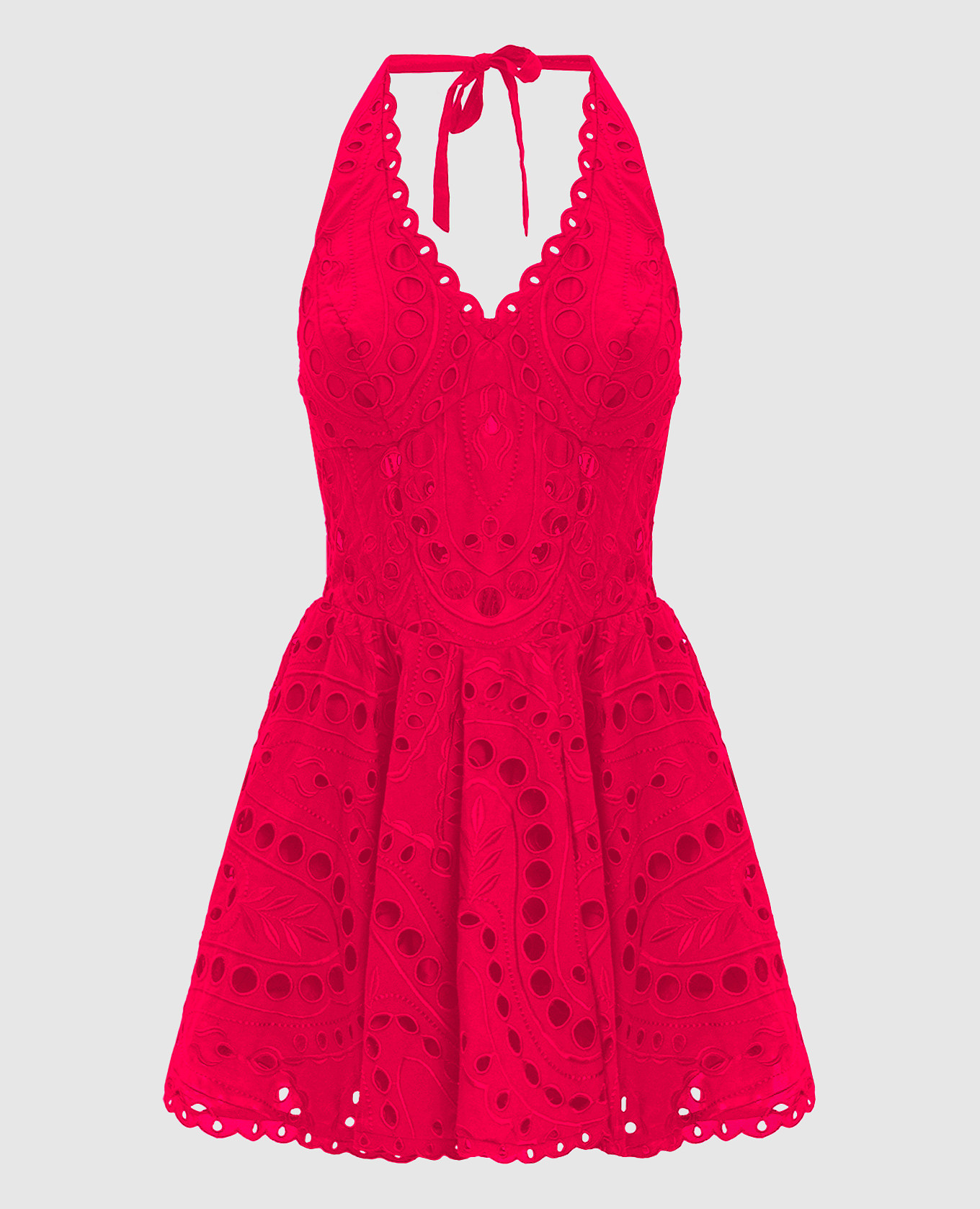 Розовое платье мини Sandlight