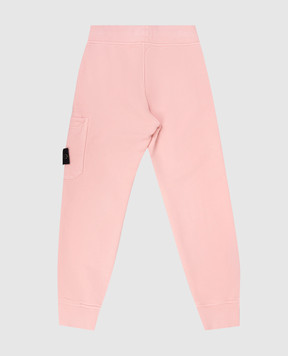 Stone Island Дитячі рожеві джогери з патчем логотипа K2S166200001S0A201012