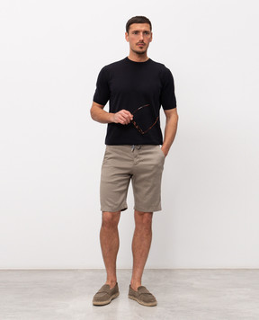 Marco Pescarolo Бежеві шорти з льоном CENITO5302