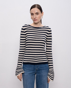 Twinset Свитер в полоску с эффектом изнанки 261TP3221